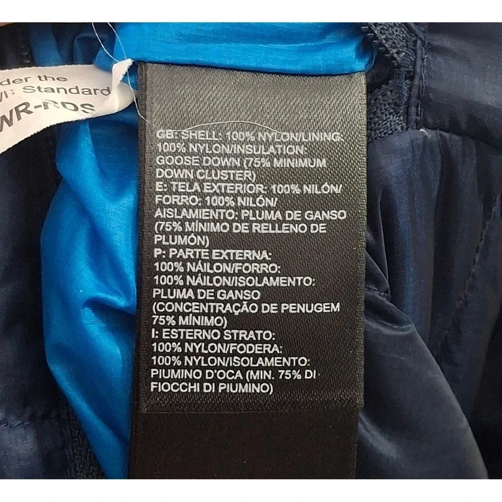 The North Face 800 Pro Down Puffer Jacket Mens Medium Navy Blue